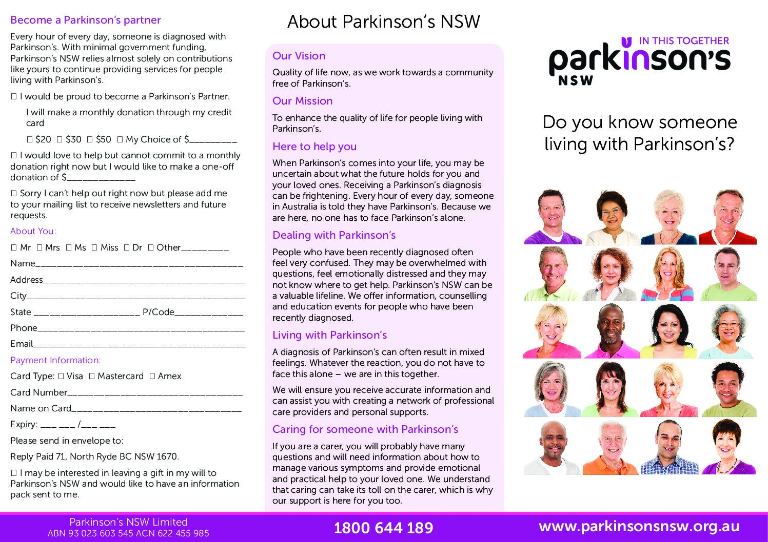 Do You Know Someone Living With Parkinsons Parkinsons Nsw