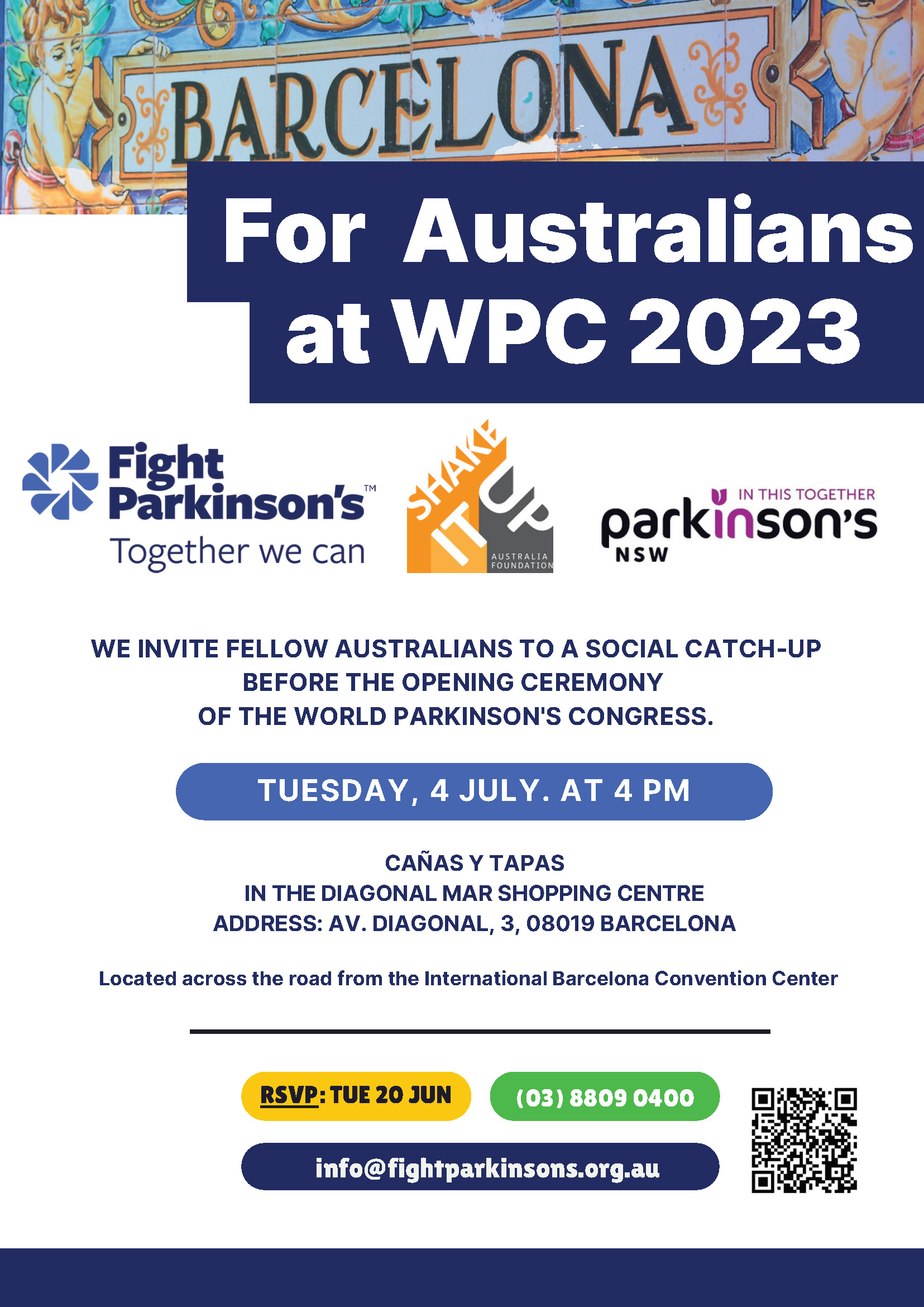 World Parkinson’s Congress, Barcelona 2023 Parkinsons NSW